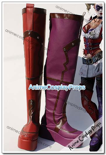 Batman Arkham City Nurse Harley Quinn Cosplay Boots 01