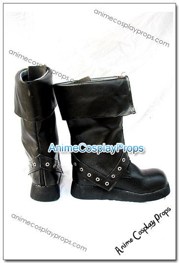 BJD Style Black Cosplay Boots 02
