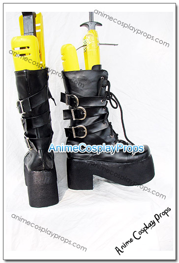BJD Style Black Cosplay Boots 04