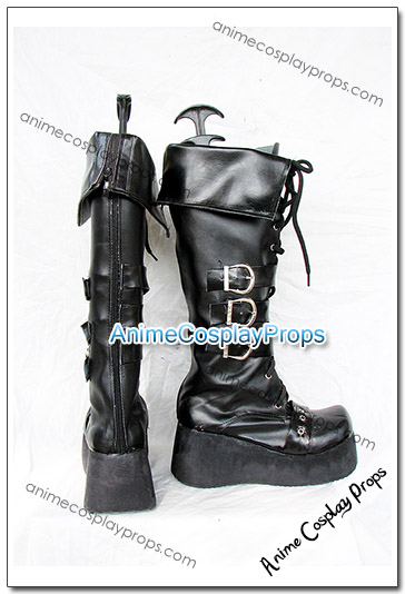 BJD Style Black Cosplay Boots 06