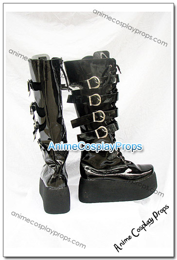 Black Cosplay Boots Cosplay Boots 14