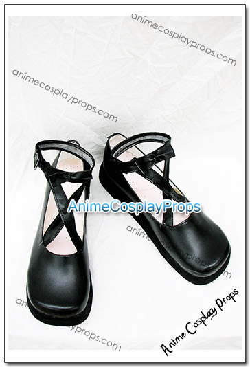 Black Cosplay Shoes Cosplay Boots 03