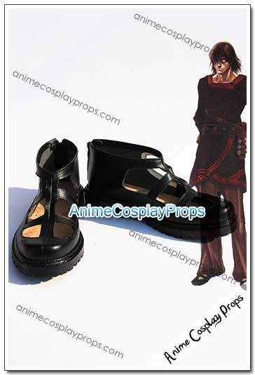 Drag On Dragoon 2 Love Red Black Cosplay Boots 01
