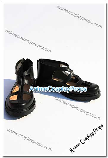 Drag On Dragoon 2 Love Red Black Cosplay Boots 01