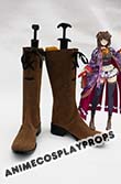 Hyakka Ryoran Samurai Girls Sen Tokugawa Cosplay Boots 01
