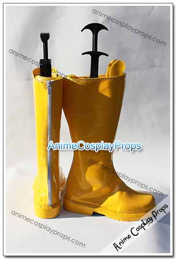 Justice League kid flash Cosplay Boots 01