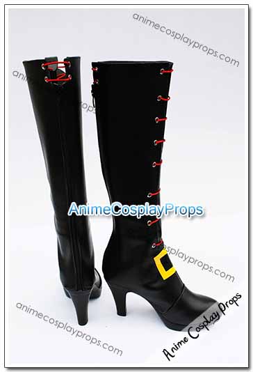 League Of Legends Black Cosplay Boots 01