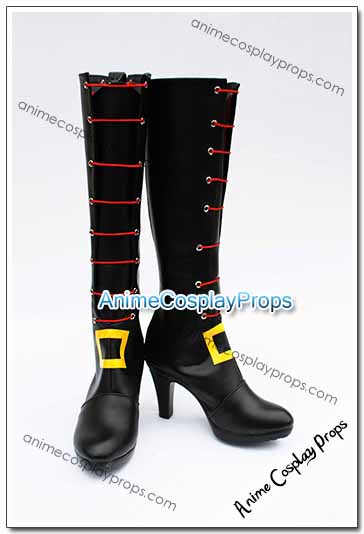 League Of Legends Black Cosplay Boots 01