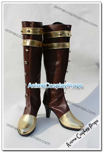 League Of Legends Yellow Cosplay Boots 01