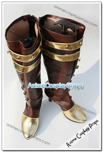 League Of Legends Yellow Cosplay Boots 01