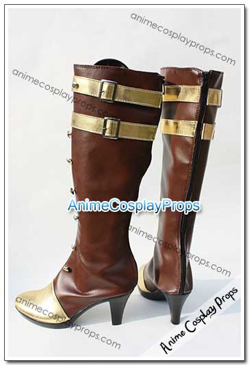 League Of Legends Yellow Cosplay Boots 01