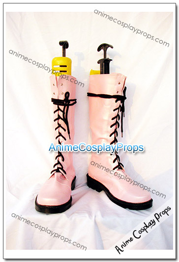 Punk Rock Pink Cosplay Boots 01