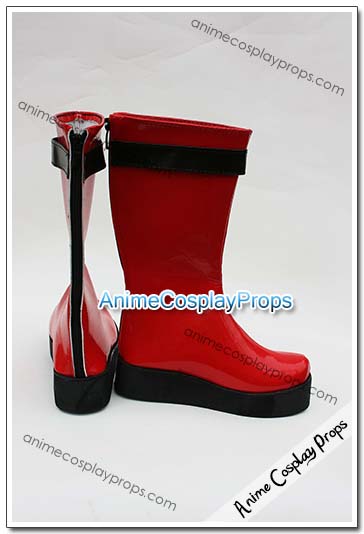 Samurai Sentai Shinkenger Red Cosplay Boots 01