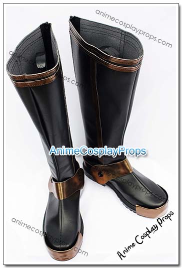 Samurai Warriors Motonari Mori Cosplay Boots 01
