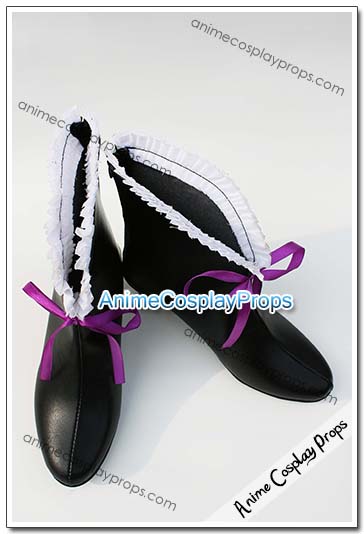 Shining Blade Black Cosplay Boots 01