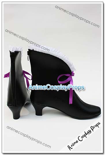 Shining Blade Black Cosplay Boots 01