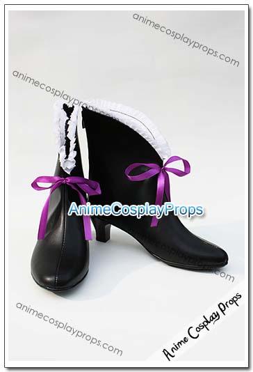 Shining Blade Black Cosplay Boots 01