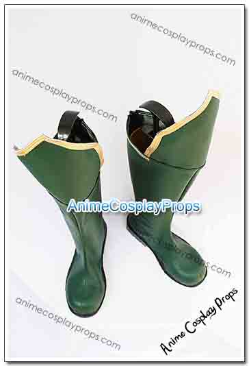 Trinity Blood Green Cosplay Boots 02