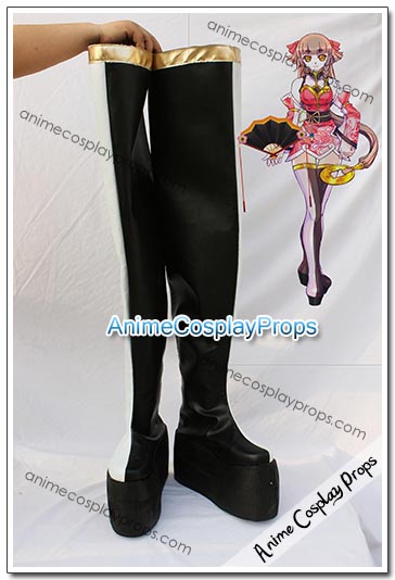 Wind Fantasy Black Cosplay Boots 01
