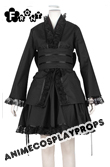 Cosplay Black Kimono Dress