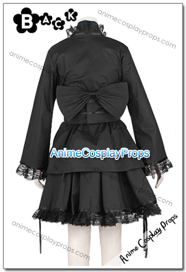 Cosplay Black Kimono Dress