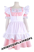 Cute Girl Maid Pink Dress