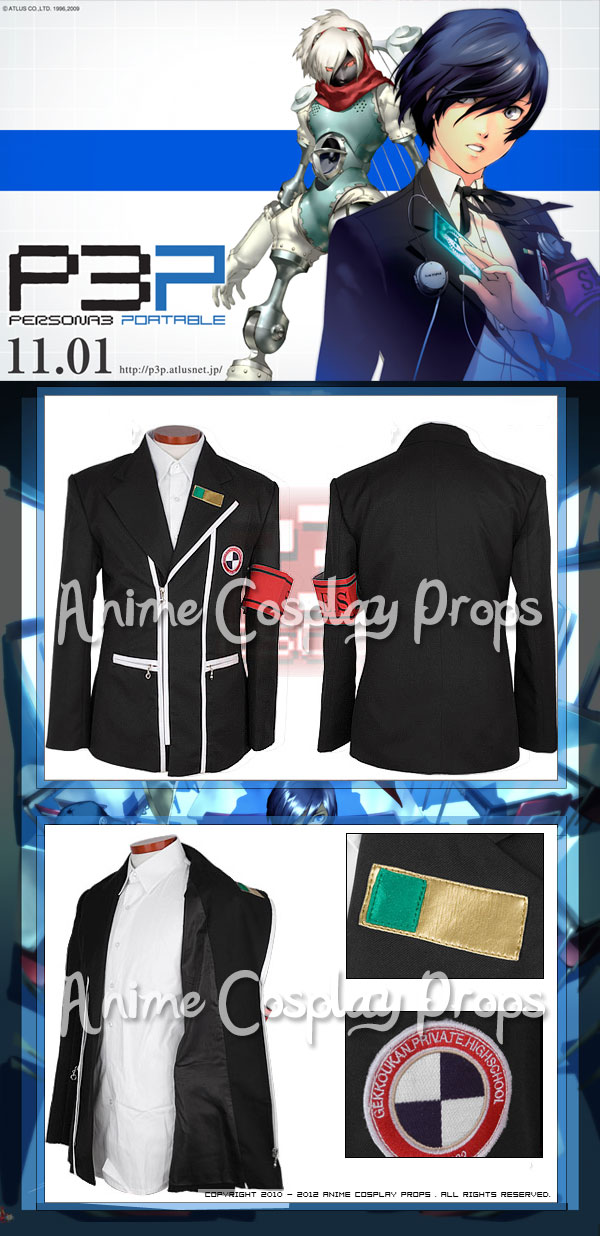 Persona 3 Cosplay Main Characters Boy School Uniform