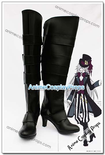 Black Butler Undertaker Cosplay Shoes 02