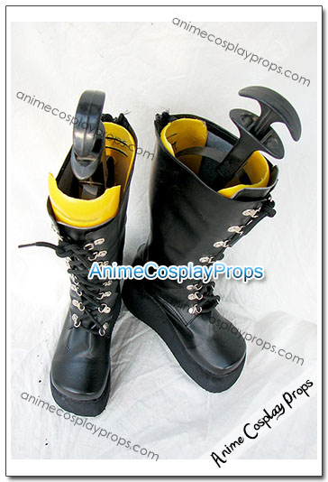 Black Cosplay Boots Cosplay Shoes 01