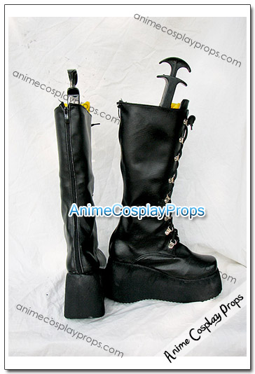 Black Cosplay Boots Cosplay Shoes 01