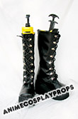 Black Cosplay Boots Cosplay Shoes 01