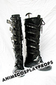 Black Cosplay Boots Cosplay Shoes 02