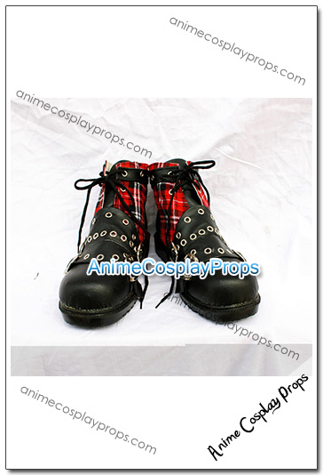Black Red Cosplay Shoes 02