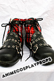 Black Red Cosplay Shoes 02