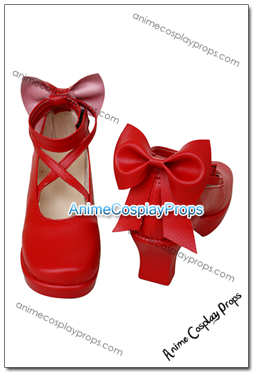 Puella Magi Madoka Magica Madoka Kaname Cosplay Shoes 01