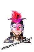 Masquerade Feather Venice Mask 01