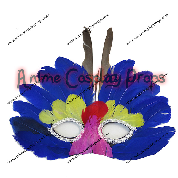 Feather Eyes Violet Mask 01