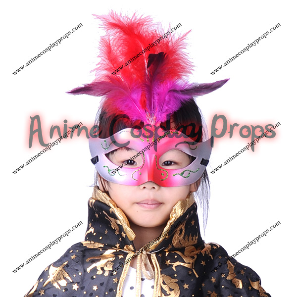 Masquerade Feather Venice Mask 01