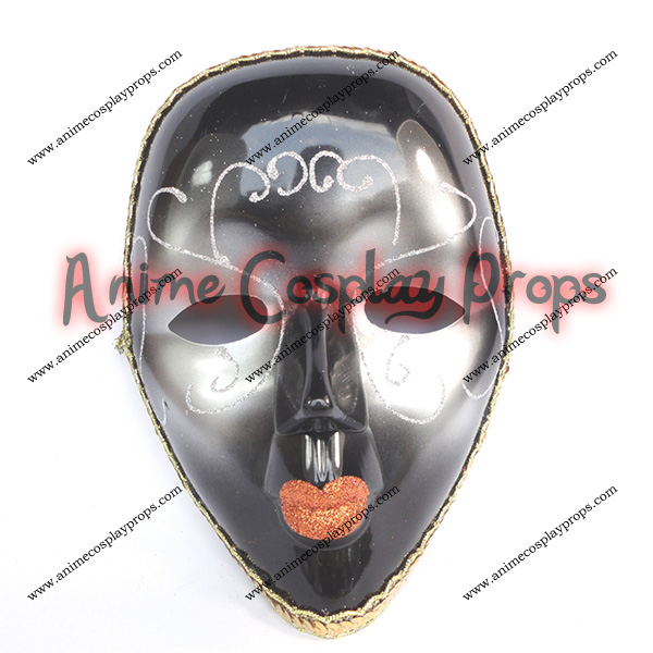 Masquerade Gray Venice Mask 01