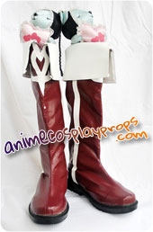 Puella Magi Madoka Magica Cosplay Boots Kyoko Sakura Red Shoes